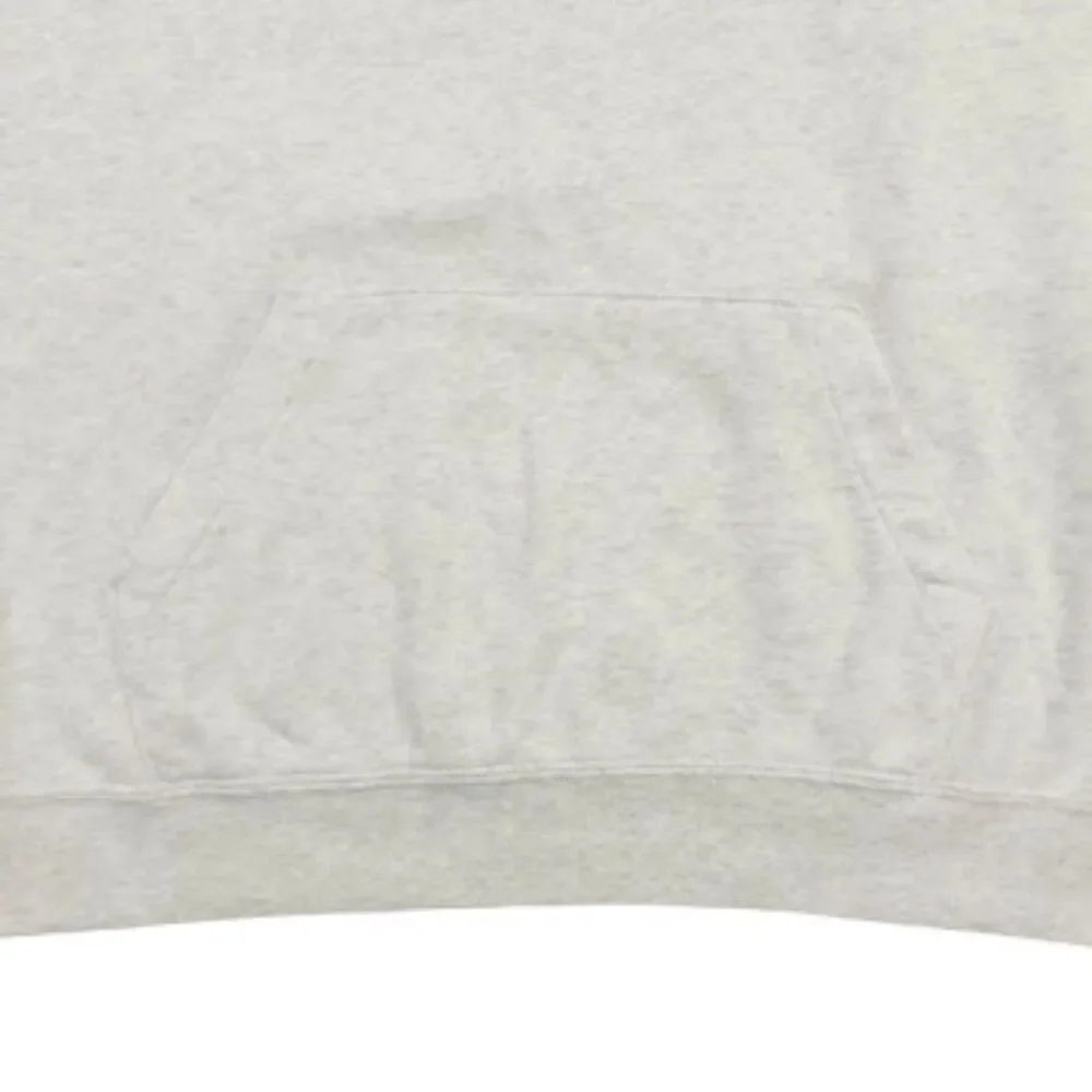 Nike Sportswear Club Fleece Pullover Hoodie Womens Small Gray White Workout Top